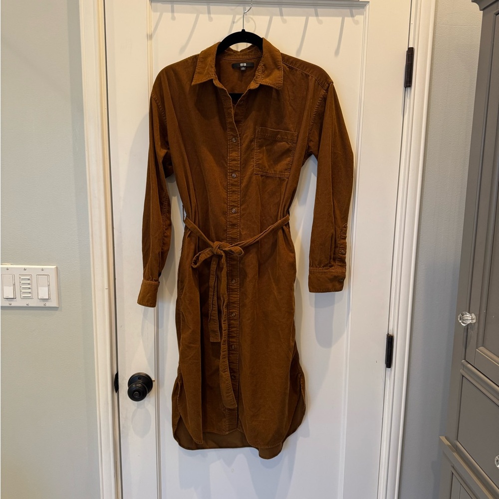Uniqlo Long Sleeve Corduroy Dress